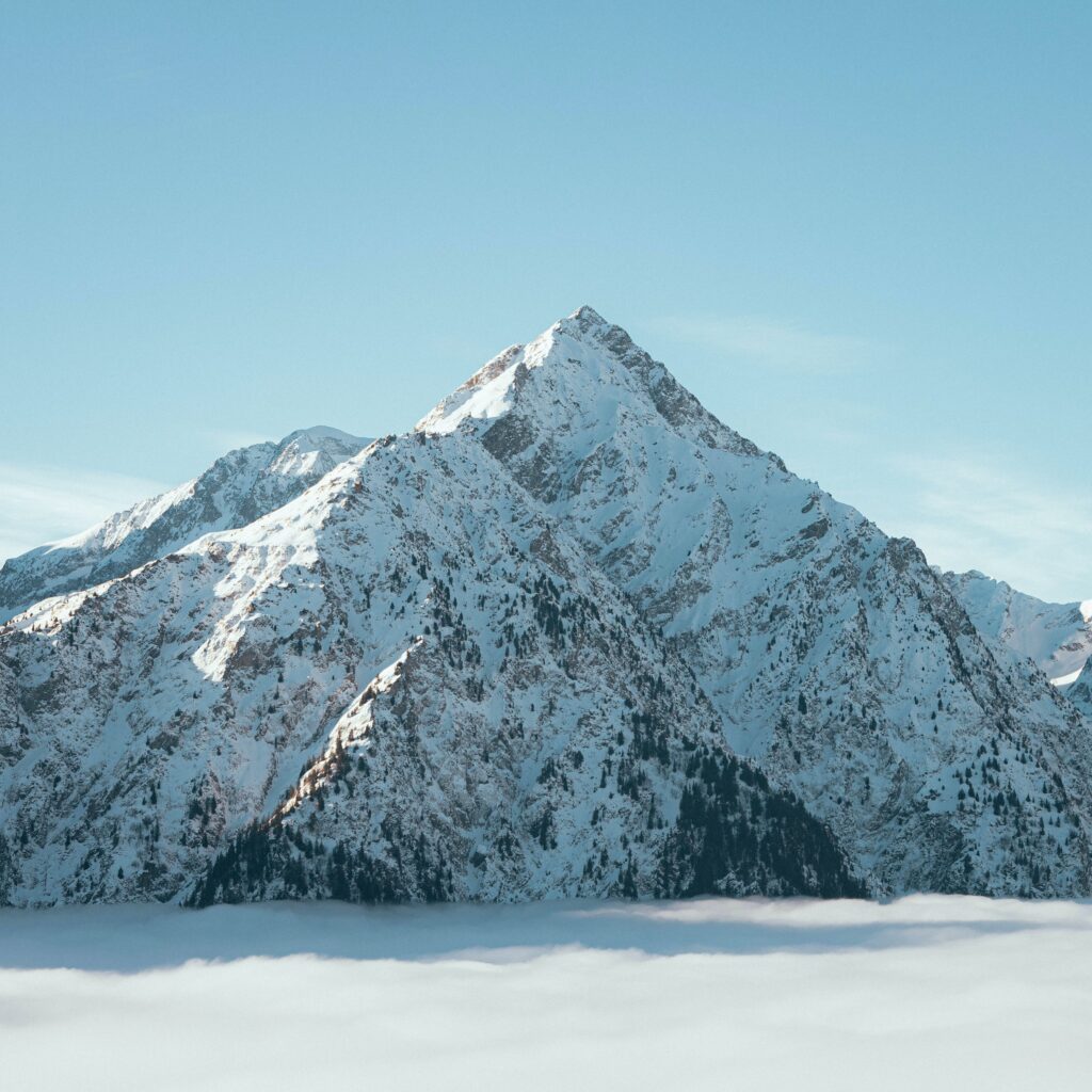 snow covered mountain in belarus